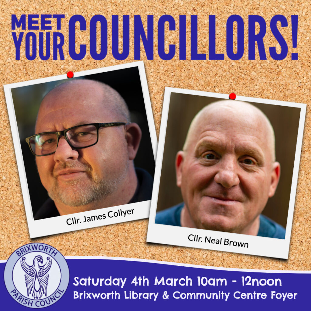 Picture of Councillor Collyer and Councillor Brown who will be attending the Saturday Surgery